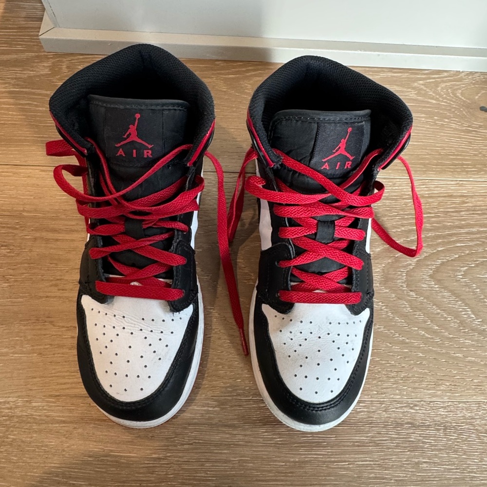 Nike Jordan Kids Sneakers - Black, White, and Red